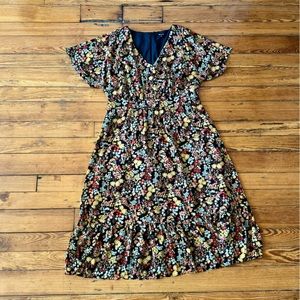 Madewell Floral Midi Dress - Multicolor